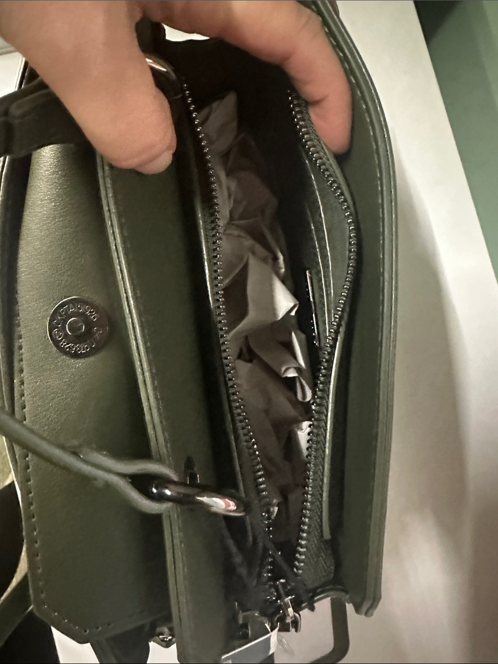 Steve Madden Olive Satchel with Detachable Strap - Picture 3 of 4